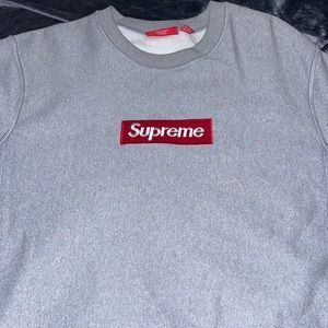 Supreme Box Logo Crewneck “Heather Gray”
